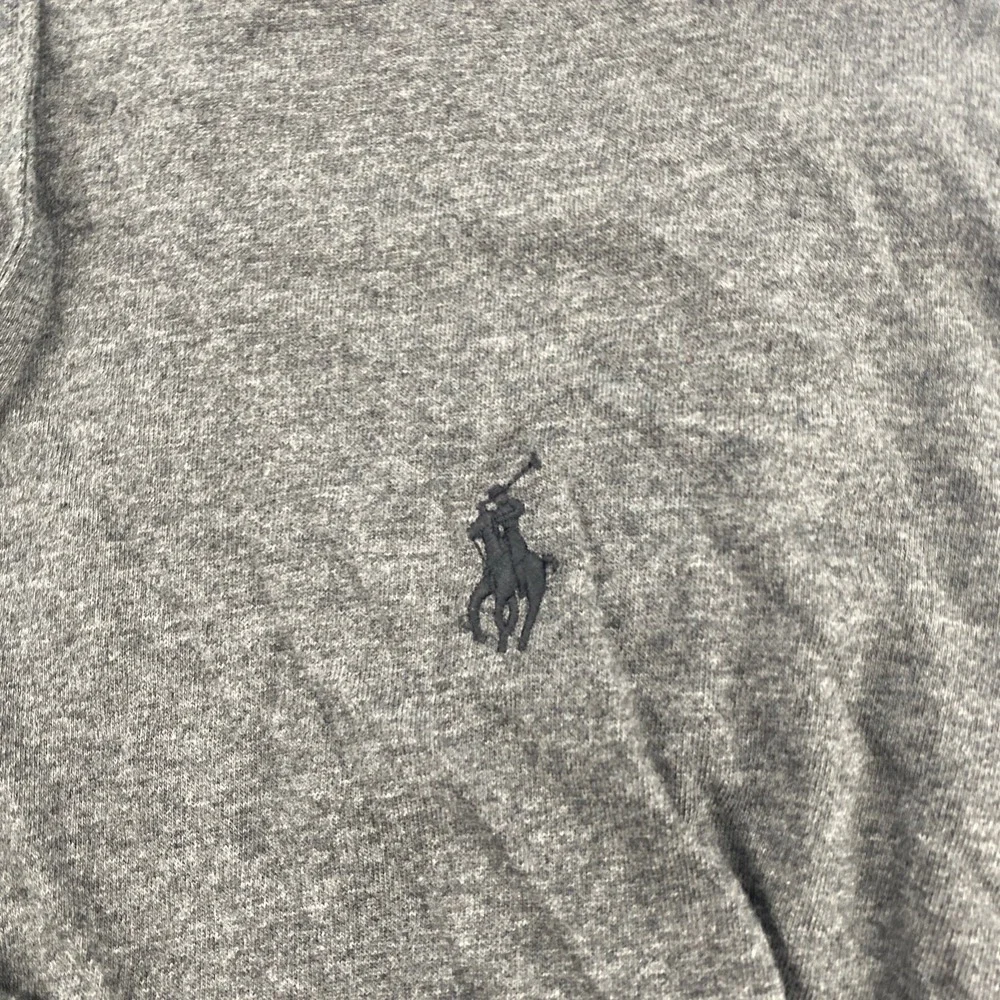 Polo Ralph Lauren Hooded T Shirt Mens Medium Gray Preppy Sporty Streetwear